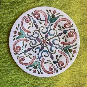 Cottonwood Home Anne Tavoletti Melamine Set of 4 8-1/2" Lunch Plates
